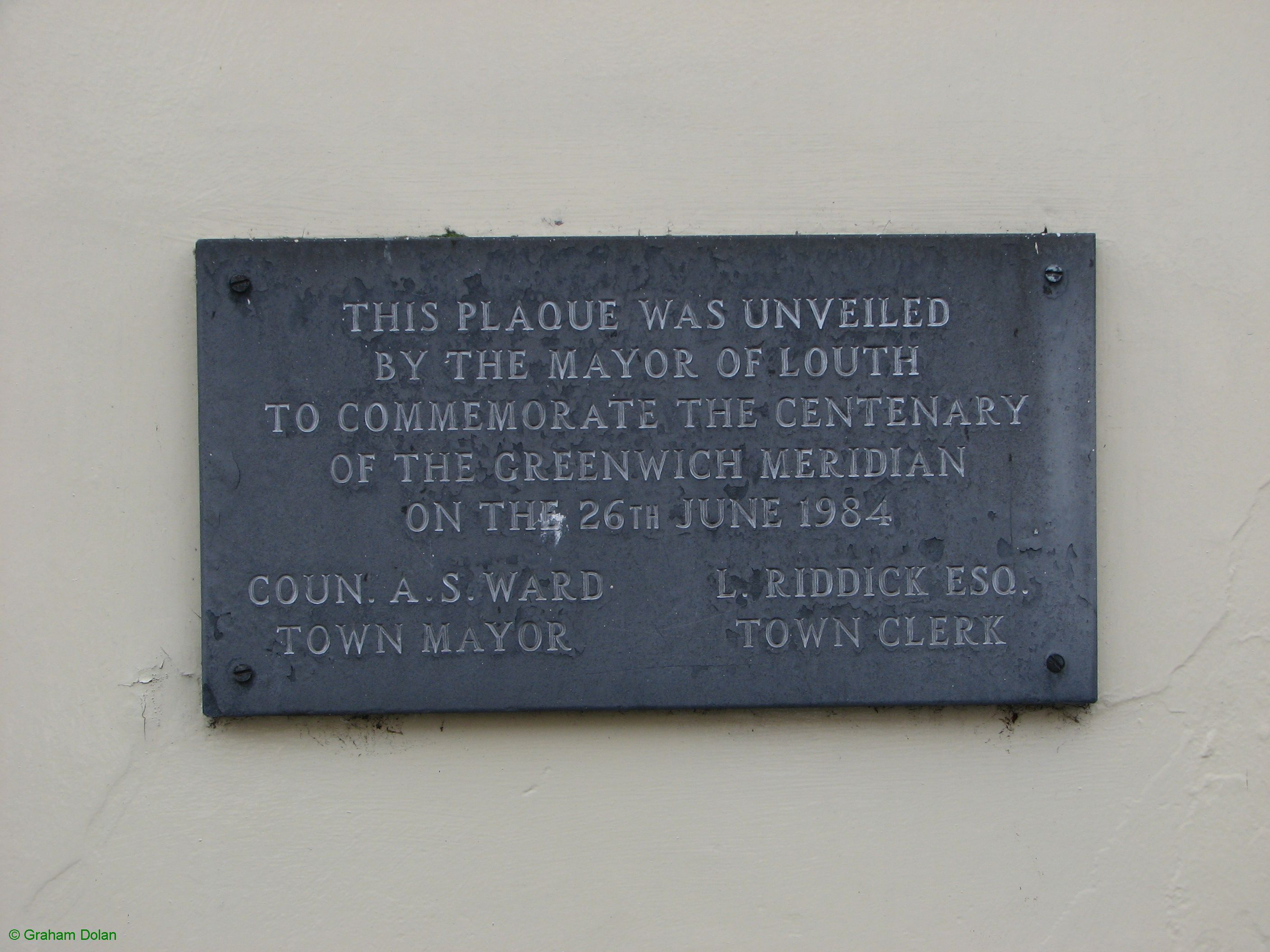 Greenwich Meridian Marker; England; Lincolnshire; Louth